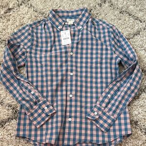 Crewcuts Blue and Pink Checkered Button Down Shirt